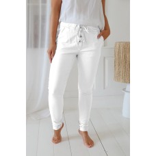 ByPias Casual tencel joggers- white 