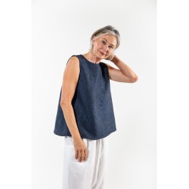 EVASSUNDAY  -  Milla top - navy