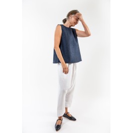 EVASSUNDAY  -  Milla top - navy