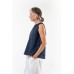 EVASSUNDAY  -  Milla top - navy