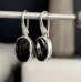 Sterling Silver Shungite Stone Earrings