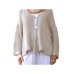 La Luna Lifestyle - Cotton knit cardigan - mink