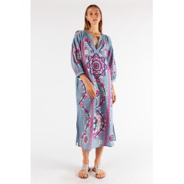 Rubyyaya Mediterrane dress - blue