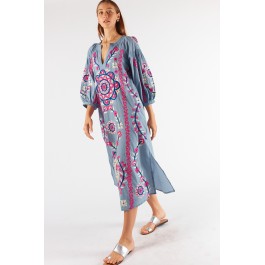 Rubyyaya Mediterrane dress - blue