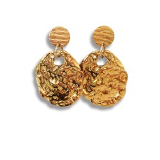 Seriously Twisted Jewellery - Athena earrings  -  Gold 