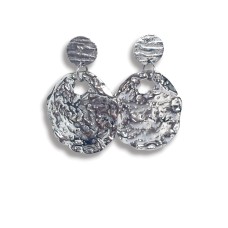 Seriously Twisted Jewellery - Athena earrings -  Silver