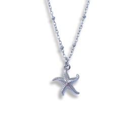 Seriously Twisted Jewellery - Starfish Necklace - silver