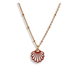 Seriously Twisted Jewellery - Scallop shell necklace  -  Gold 