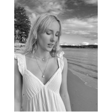 Seriously Twisted Jewellery - sea shell necklace  -  silver