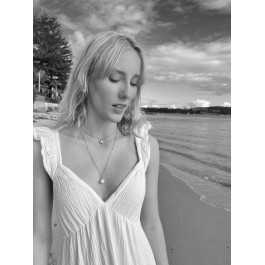 Seriously Twisted Jewellery - sea shell necklace  -  silver