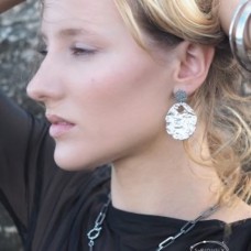 Seriously Twisted Jewellery - Athena earrings -  Silver